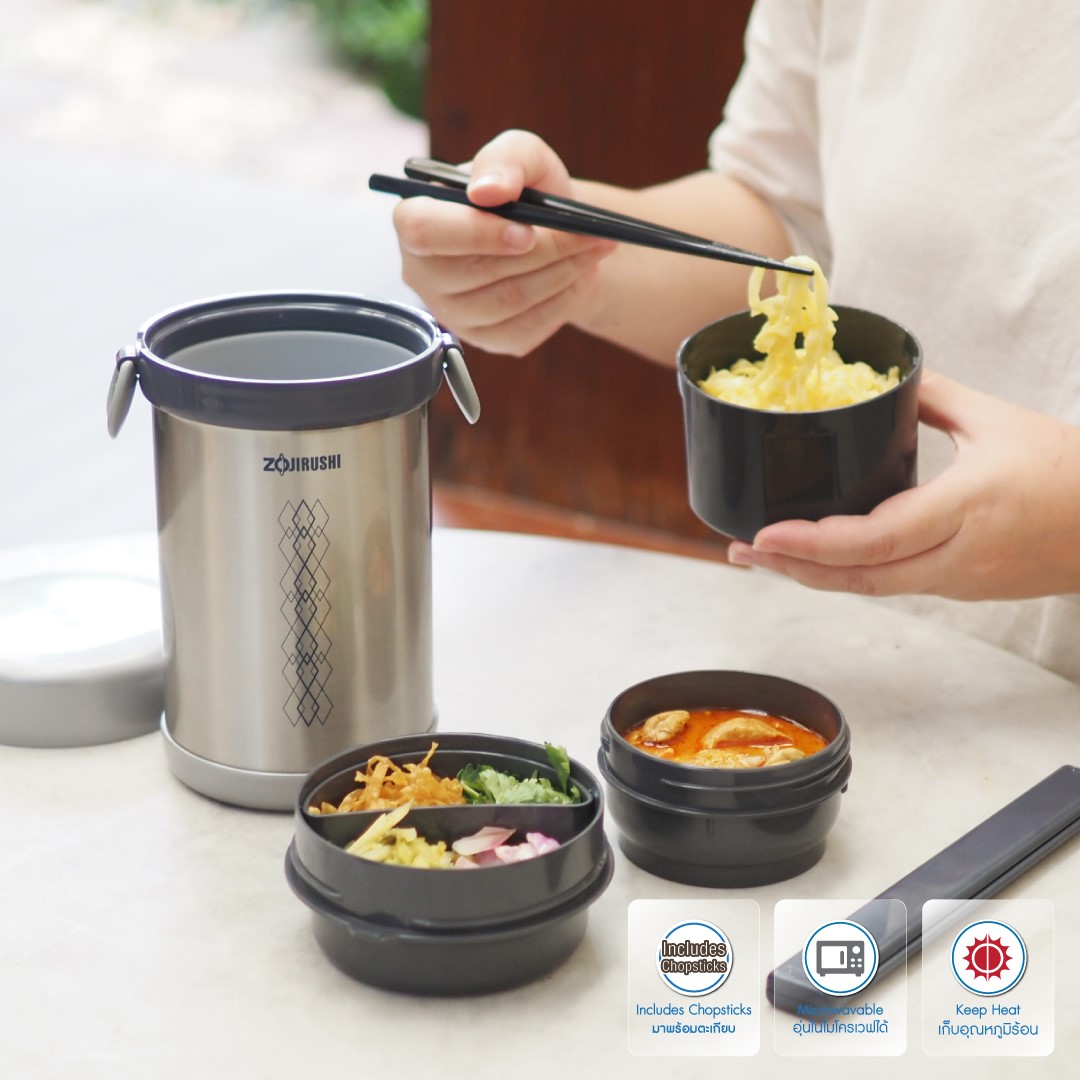 ปิ่นโตญี่ปุ่นสำหรับเมนูข้าวกล่องทำเอง จาก Zojirushi