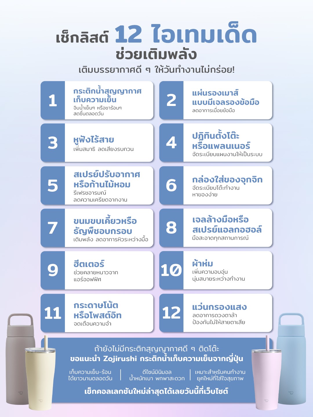 รวม 12 ของใช้ในออฟฟิศ ไอเทมเด็ดที่คุณต้องมี